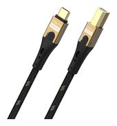 OEHLBACH 0,48 Gbit/s Stecker Rundkabel USB C auf USB B 1 m  USB Primus CB (Schwarz, Gold) f&uuml;r 32,46 Euro