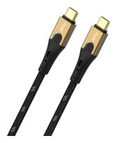 OEHLBACH 20 Gbit/s Stecker Rundkabel USB C auf USB C bis 40 W 1 m  USB Primus CC (Schwarz, Gold) f&uuml;r 50,46 Euro
