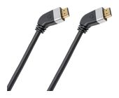OEHLBACH 48 Gbit/s Stecker Abgewinkelt HDMI auf HDMI Typ A (Standard) 1 m  Video Link 40 (Schwarz, Grau) f&uuml;r 27,96 Euro