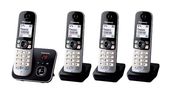 Panasonic DECT-Telefon  KX-TG6824GB (Schwarz, Silber) f&uuml;r 128,96 Euro