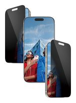 PanzerGlass Klare Bildschirmschutzfolie Gehärtetes Glas, Polyethylenterephthalat, Silikon für  Apple Apple - iPhone 17 Pro Kratzresistent, Schockresistent 25586 2-Way Privacy f&uuml;r 27,46 Euro
