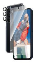 PanzerGlass Klare Bildschirmschutzfolie Gehärtetes Glas, Polyethylenterephthalat, Silikon für  Samsung Samsung - Galaxy new A54 5G Kratzresistent, Schockresistent 3-in-1 Set f&uuml;r 37,96 Euro