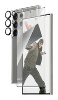 PanzerGlass Klare Bildschirmschutzfolie Gehärtetes Glas, Polyethylenterephthalat, Silikon für  Samsung Samsung - Galaxy S24 Ultra Kratzresistent, Schockresistent 3-in-1 Set f&uuml;r 37,96 Euro