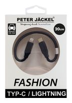 Peter Jäckel Stecker Lightning auf USB C 0,2 m  18601 (Schwarz) f&uuml;r 16,99 Euro