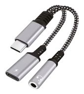 Peter Jäckel Stecker USB C auf USB C/3.5mm Buchse  20894 (Schwarz, Grau) f&uuml;r 14,46 Euro