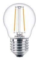 Philips LED Lampe Lüsterkolben E27 EEK: E 250 lm Warmweiß (2700K) entspricht 25 W 8718699763299 f&uuml;r 4,49 Euro