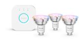Philips LED Hue Essential Kit: Bridge + 3 Essential GU10 f&uuml;r 78,96 Euro