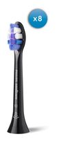 Philips 8 Stück  HX6058/88 Sensitive Aufsteckbürsten (Schwarz) f&uuml;r 43,96 Euro