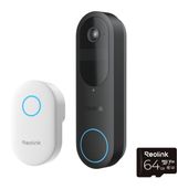 Reolink Wlan  D340B Video Türklingel (Schwarz) f&uuml;r 142,96 Euro