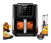 Rommelsbacher Heißluftfritteuse 8 l 1700 W  FRH1700XXL (Schwarz, Edelstahl) f&uuml;r 100,96 Euro