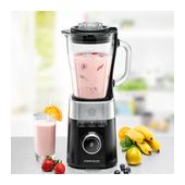 Rommelsbacher Standmixer 8 Geschwindigkeiten 1200 W (Schwarz, Edelstahl, Transparent) MX1260 f&uuml;r 92,46 Euro