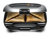 Rommelsbacher Sandwichmaker 1000 W für 4 Sandwiches  ST1000 (Schwarz, Silber) f&uuml;r 54,96 Euro