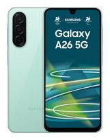 Samsung 128 GB 5G Smartphone 17 cm (6.7 Zoll) Android 50 MP Dreifach Kamera Dual Sim WiFi 5  Galaxy A26 (Mintfarbe) f&uuml;r 230,96 Euro