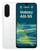 Samsung 128 GB 5G Smartphone 17 cm (6.7 Zoll) Android 50 MP Dreifach Kamera Dual Sim WiFi 5  Galaxy A26 (Weiß) f&uuml;r 251,96 Euro