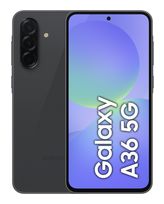 Samsung 128 GB 5G Smartphone 17 cm (6.7 Zoll) Android 50 MP Dreifach Kamera Dual Sim WiFi 6 (Awesome Black) Galaxy A36 f&uuml;r 286,96 Euro