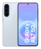 Samsung 256 GB 5G Smartphone 17 cm (6.7 Zoll) Android 50 MP Dreifach Kamera Dual Sim WiFi 6E (Awesome Icyblue) Galaxy A57 f&uuml;r 456,00 Euro