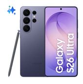 Samsung 512 GB 5G Smartphone 17,5 cm (6.9 Zoll) Android 200 MP Vierfach Kamera Dual Sim WiFi 7 (Cobalt Violet) Galaxy S26 Ultra f&uuml;r 1.221,00 Euro