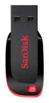 Sandisk USB Typ-A Stick 64 GB  Cruzer Blade (Schwarz, Rot) f&uuml;r 14,46 Euro