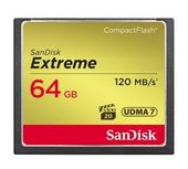 Sandisk Kompaktflash Speicherkarte 64 GB Extreme f&uuml;r 78,99 Euro