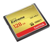 Sandisk Kompaktflash Speicherkarte 128 GB Extreme f&uuml;r 129,99 Euro
