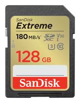 Sandisk SDXC Speicherkarte 128 GB Class 3 (U3) Klasse 10 Extreme f&uuml;r 38,96 Euro