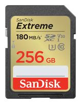Sandisk SDXC Speicherkarte 256 GB Class 3 (U3) Klasse 10 Extreme f&uuml;r 71,99 Euro