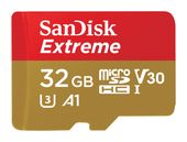 Sandisk MicroSDHC Speicherkarte 32 GB Class 3 (U3) Klasse 10 Extreme A1 f&uuml;r 21,46 Euro