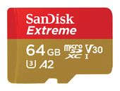 Sandisk MicroSDXC Speicherkarte 64 GB Class 3 (U3) Klasse 10 Extreme A2 f&uuml;r 26,46 Euro