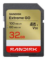 Sandisk SDHC Speicherkarte 32 GB Class 3 (U3) Extreme Go f&uuml;r 36,96 Euro