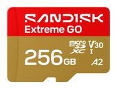 Sandisk MicroSDXC Speicherkarte 256 GB Class 3 (U3) Extreme Go f&uuml;r 78,46 Euro