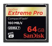Sandisk Kompaktflash Speicherkarte 64 GB Extreme Pro f&uuml;r 109,99 Euro