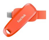 Sandisk USB Type-A / USB Type-C Stick 256 GB  Phone Drive (Orange) f&uuml;r 29,96 Euro