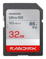 Sandisk SDHC Speicherkarte 32 GB Class 3 (U3) Ultra Go f&uuml;r 21,99 Euro