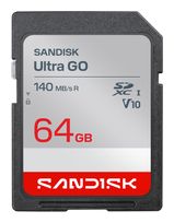Sandisk SDXC Speicherkarte 64 GB Class 3 (U3) Ultra Go f&uuml;r 35,46 Euro