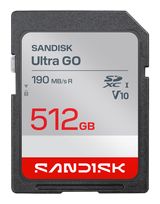 Sandisk SDXC Speicherkarte 512 GB Class 3 (U3) Ultra Go f&uuml;r 197,96 Euro