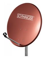 Schwaiger 78 cm Aluminium Sat-Spiegel  SPI2080017 Alu-Spiegel SAT-Antenne (Rot) f&uuml;r 51,99 Euro