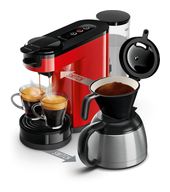 Senseo Kaffeepad, Gemahlener Kaffee Maschine  HD6592/84 Senseo Switch (Schwarz, Rot) f&uuml;r 123,96 Euro