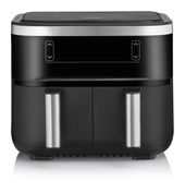 Severin Doppel Heißluftfritteuse 3,25 l 2850 W  FR2453 (Schwarz, Silber) f&uuml;r 121,96 Euro