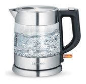Severin 1,0 l Wasserkocher 2200 W (Schwarz, Edelstahl, Transparent) WK3468 f&uuml;r 30,96 Euro
