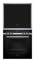 Siemens Herdset groß AutoClean humidClean mit 60 cm Induktions Kochfeld EQ522IB01 (HE517BBS4 + EI645CFB6E) f&uuml;r 1.007,00 Euro