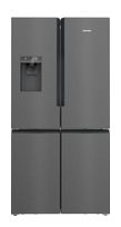 Siemens Side-by-Side Kühl-/ Gefrierkombination 375 l / 199 l 327 kWh NoFrost 1830 mm x 905 mm  iQ500 KF96DAXEA (Schwarz, Edelstahl) f&uuml;r 2.045,00 Euro