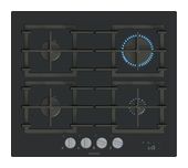 Siemens 59 cm Gaskochfeld Kochfeld/Herdplatte 4 Zone(n) iQ700 ER6A6PH40 autarkes f&uuml;r 600,00 Euro
