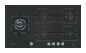 Siemens 90 cm Gaskochfeld Kochfeld/Herdplatte 5 Zone(n) iQ700 ER9A6SH40 autarkes f&uuml;r 816,00 Euro