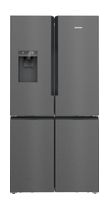 Siemens Side-by-Side Kühl-/ Gefrierkombination French Door 375 l / 199 l 327 kWh NoFrost 1830 mm x 905 mm  iQ700 KF96DPXEA (Grau) f&uuml;r 2.013,00 Euro