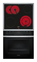Siemens Herdset groß AutoClean activeClean mit 60 cm Glaskeramik Kochfeld PQ212KA10 (HE273ABS3 + EA64RGNA1E) f&uuml;r 739,00 Euro