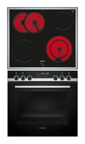 Siemens Herdset groß AutoClean activeClean mit 60 cm Glaskeramik Kochfeld PQ521KB11 (HE578BBS3 + EA64RGNA1E) f&uuml;r 923,00 Euro