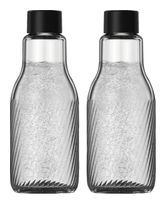 SodaStream Glas (Schwarz, Transparent) Crystal Riffled 0,95 L (2er-Pack) f&uuml;r 27,96 Euro