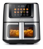 Solis Heißluftfritteuse 7,5 l 1870 W  Air Fry & Dry XL (Schwarz, Silber) f&uuml;r 167,96 Euro
