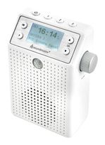 Soundmaster Bluetooth DAB+, FM Radio Tragbar Spritzwassergeschützt IPX4  DAB60WE (Weiß) f&uuml;r 64,96 Euro