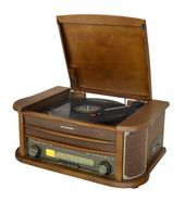 Soundmaster  NR560 Nostalgie Stereoanlage mit Plattenspieler (Holz) f&uuml;r 185,96 Euro